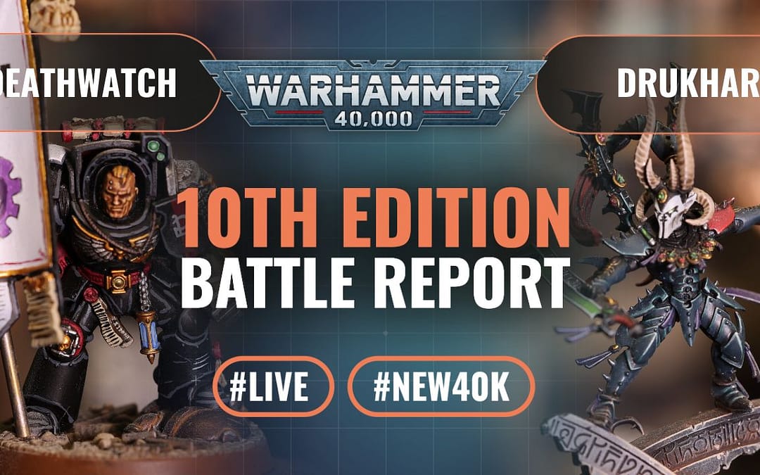 Deathwatch vs Drukhari: Warhammer 40k 10th Edition Live 2000pts Battle Report
