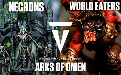 Necrons vs World Eaters: Warhammer 40K 2000pts Battle Report! Arks of Omen