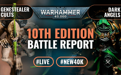 Genestealer Cult vs Dark Angels: Warhammer 40k 10th Edition Live 2000pts Battle Report