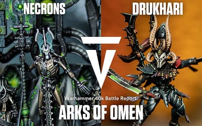 Necrons vs Drukhari: Warhammer 40K 2000pts Battle Report! Arks of Omen