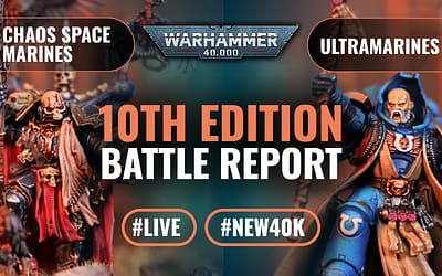 CHAOS SPACE MARINES VS SPACE MARINES: Warhammer 40k 10th Edition Live 2000pts Battle Report