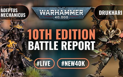 ADEPTUS MECHANICUS VS DRUKHARI: Warhammer 40k 10th Edition Live 2000pts Battle Report